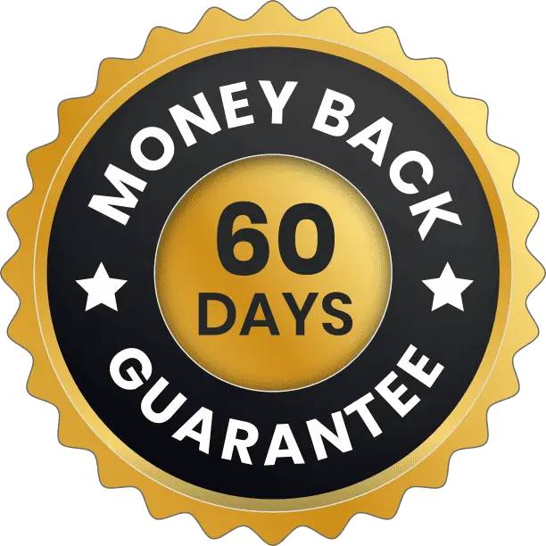 Power Bite 60-day money-back guarantee badge
